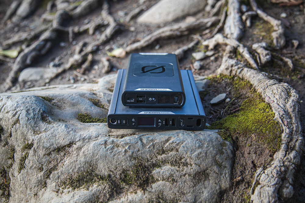 The Sherpa 100PD is smaller and lighter than the 100AC but with fewer ports.