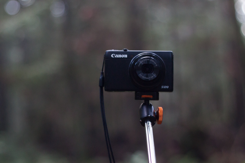 Canon S120 mounted to the XShot Pro