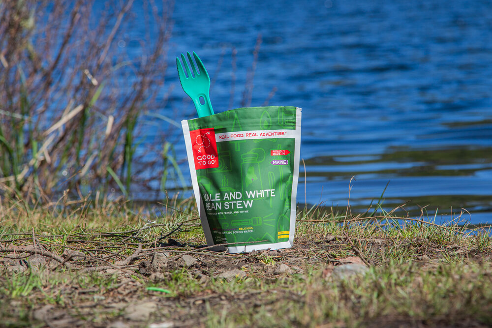 Morsel Spork XL fits well in backpacking food bags like the Good To-Go bags